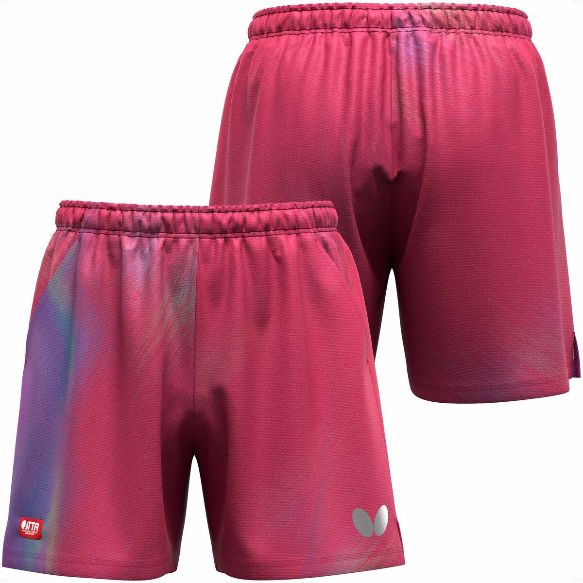 Butterfly Infiria Table Tennis Shorts - Rose - Front/Back